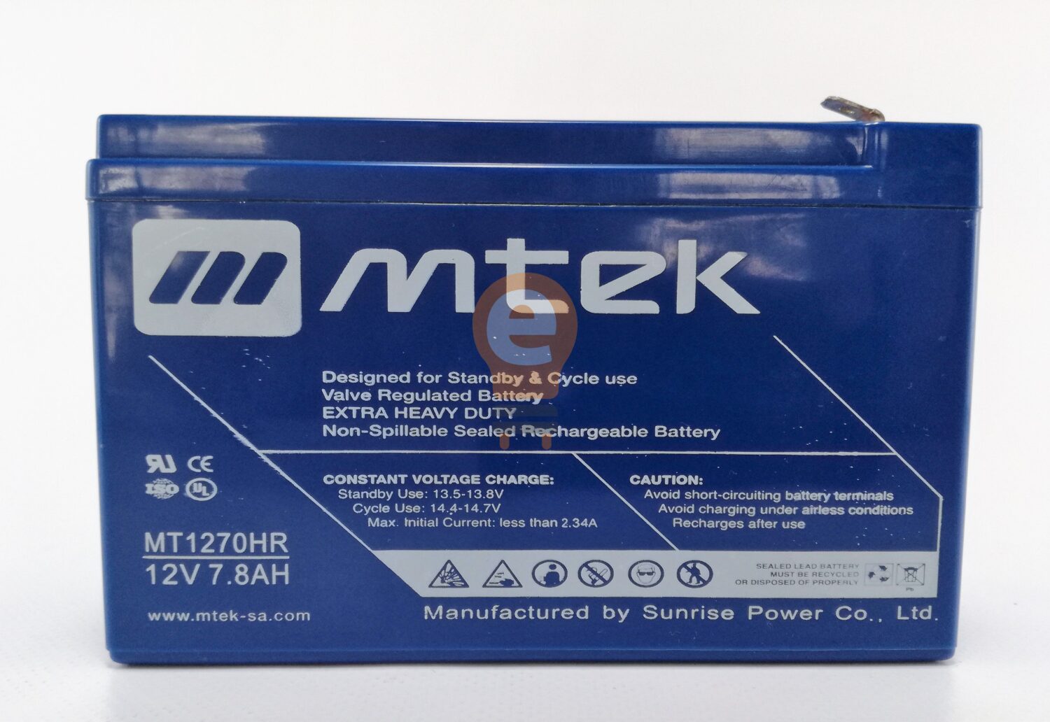 Energi Tienda Ups Bateria MTEK 12V 7 8Ah MT1270HR