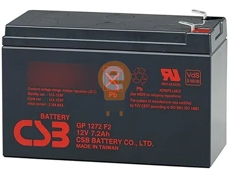  BatteryGuy GPS-12-12F2 Batería de repuesto 12V 12Ah